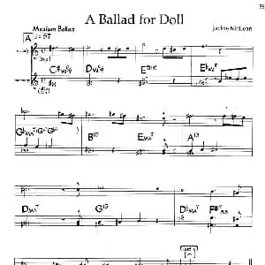 A ballad for Doll 钢琴谱