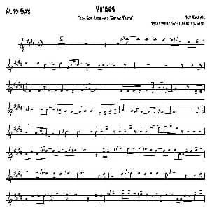 萨克斯谱 | Voices 中音萨克斯