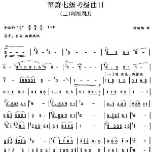 笛箫七级考级曲目 阿细跳月 胡结续