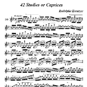 小提琴谱 | 42首练习曲或隨想曲之30 克莱采尔