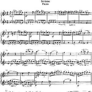 长笛曲谱 | 德维埃纳长笛二重奏 Presto Devienne 德维埃纳