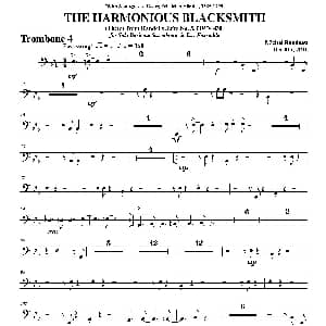 THE HARMONIOUS BLACKSMITH 第四长号分谱