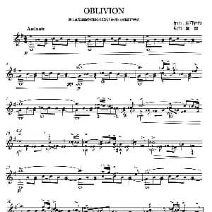 OBLIVION 吉他谱