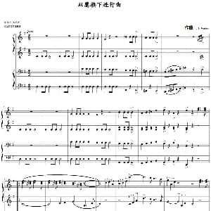 双鹰旗下进行曲 钢琴谱 奥 Josef Franz Wagner作曲 王天闻