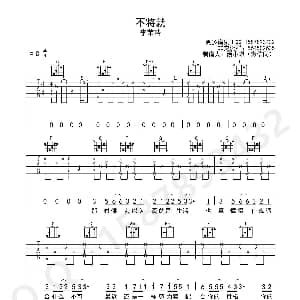 不将就 吉他谱
