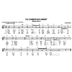 ON CHRISTMAS NIGTH_外国歌谱