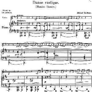 小提琴谱 | 25首小提琴曲合集 Danse rustique. Rustic Dance. 小提琴 钢琴伴奏 BENONI LAGYE