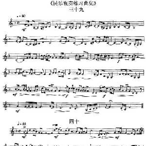 民乐视奏练习曲集 39—41