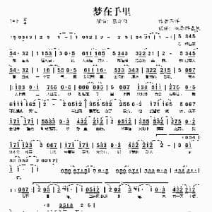 梦在手里_歌谱投稿