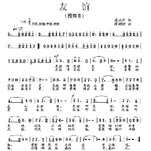 友谊_美声唱法乐谱_词曲:龙远开 段鹤聪