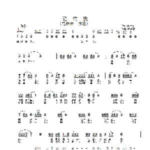 记住我_歌谱投稿_词曲:胡子林 孟庆云