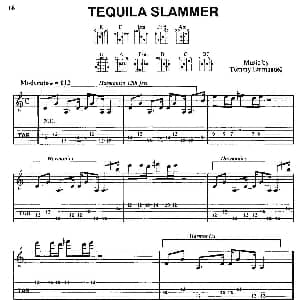 tommy emmanuel TEQUILA SLAMMER 吉他谱 tommy emmanuel