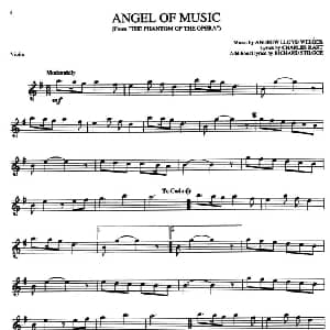 小提琴谱 | ANGEL OF MUSIC