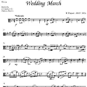 Wedding March 中提琴分谱 瓦格纳