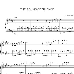 The Sound of Silence 钢琴谱
