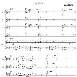 沁园春合唱谱_歌曲简谱