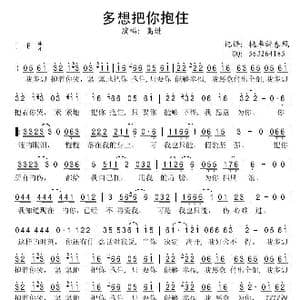 多想把你抱住_歌谱投稿_词曲:高进 高进