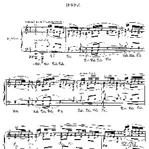 伊贝利亚组曲 JEREZ 钢琴谱 埃赛克 阿尔贝尼兹