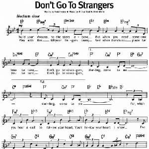 蓝调音乐:Don't Go To Strangers_外国歌谱