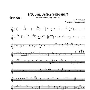 萨克斯谱 | Stop Look Listen 次中音萨克斯