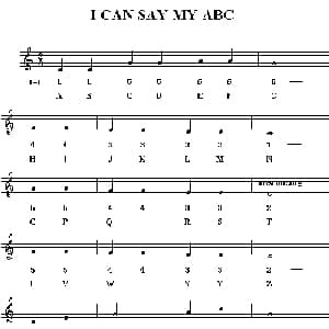 I can say my abc_外国歌谱