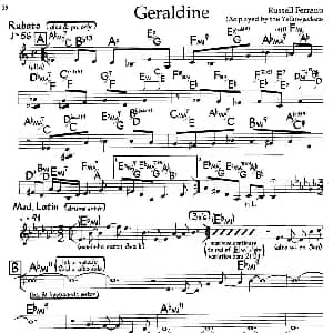 Geraldine 钢琴谱