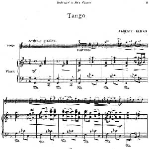 小提琴谱 | Tango 小提琴 钢琴伴奏 Albeniz曲 Mischa Elman改编