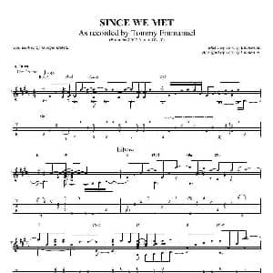 tommy emmanuel since we met 吉他谱