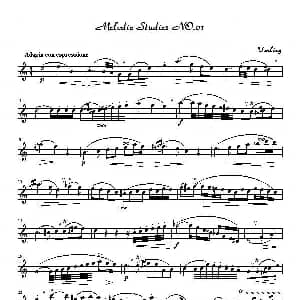 萨克斯谱 | 四十八首旋律练习曲之一