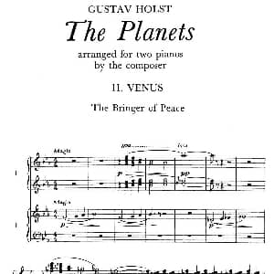 The Planets Op.32 钢琴谱 古斯塔夫 迪奥多 霍尔斯特 Gustav Dheodore Holst