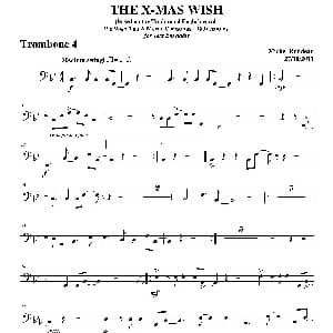 THE X MAS WISH 第四长号分谱