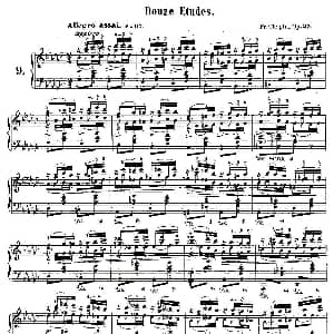 肖邦钢琴练习曲 Op.25之九 钢琴谱 肖邦