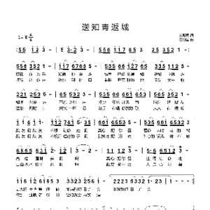 送知青返城_歌曲简谱_词曲:王殿国 王殿国