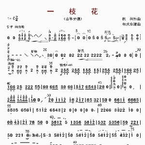 一枝花_歌曲简谱_词曲: 张士业
