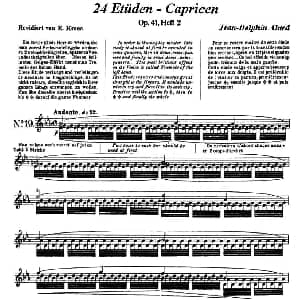 小提琴谱 | 让 德尔菲 阿拉尔 12首小提琴隨想练习曲之19