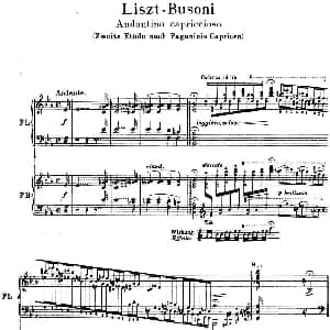 6首帕格尼尼大练习曲 钢琴谱 弗兰茨 李斯特