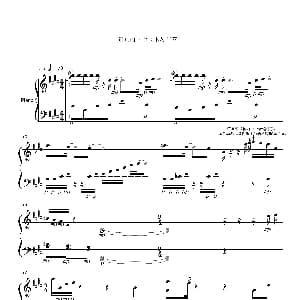 阳光的味道 钢琴谱 潘月剑 王龙