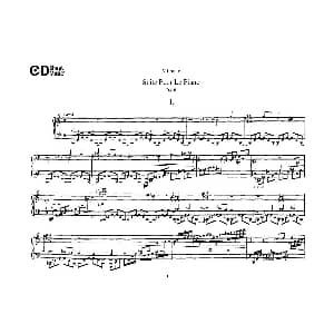 Suite Pour Le Piano Op.8 钢琴谱 达律斯 米约