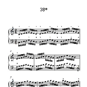 八.提高速度.增强手指灵活性的练习38 钢琴谱