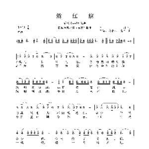 民族声乐考级歌曲:绣红旗_歌曲简谱_词曲:阎肃 羊鸣 姜春阳 金砂