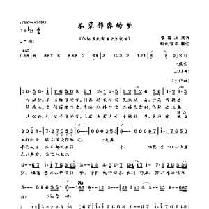不装饰你的梦_歌曲简谱_词曲:蔡国权 蔡国权