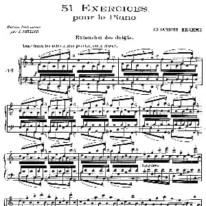51 Exercises, WoO 6 钢琴谱 Brahms Johannes 勃拉姆斯