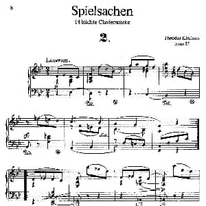 Spielsachen Op.35 钢琴谱 狄奥多 柯希纳