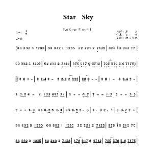 Star Sky_歌曲简谱