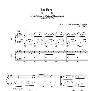La Fete 钢琴谱