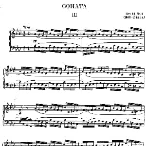 COHATA Op.64 1 钢琴谱 尼古拉 米亚斯科夫斯基