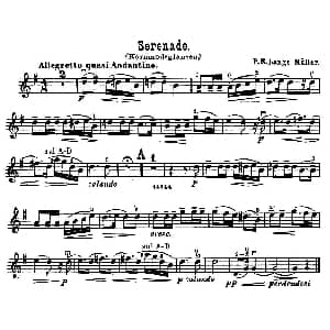 小提琴谱 | Serenade.