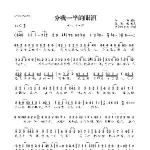 分一半的眼泪_歌曲简谱_词曲:李扬 麦振鸿