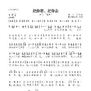把你想,把你念_歌曲简谱