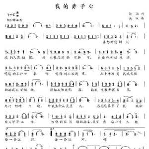 我的赤子心_民歌简谱_词曲:洪溢 洪汉